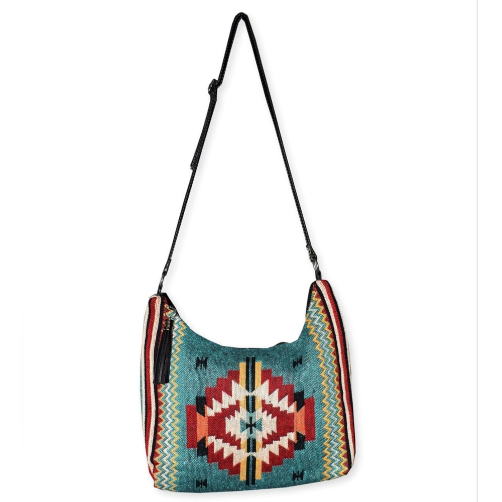 Gypsy Crossbody Bag - Southwest Style - Ethnic Inspired Design - Soft Cotton